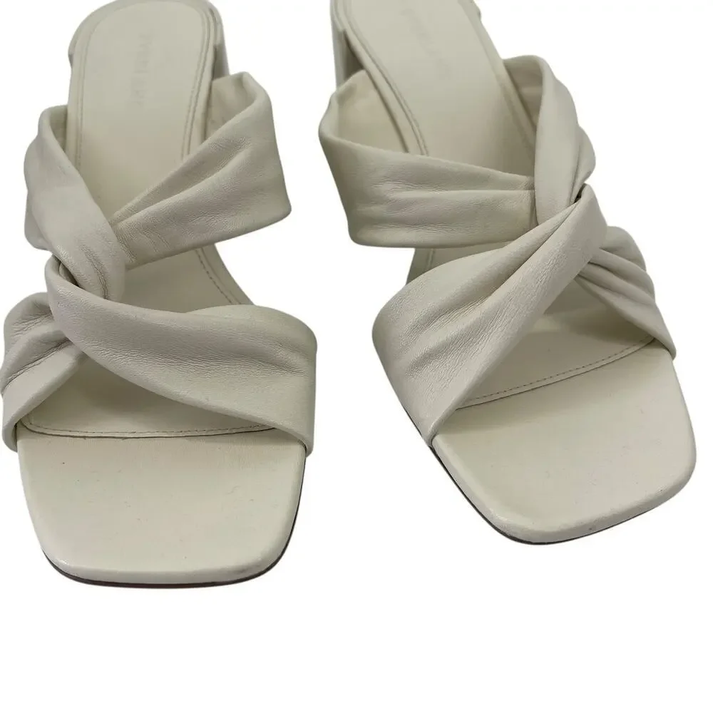 Everlane The Day Twist Heel in White Size 9.5 Summer